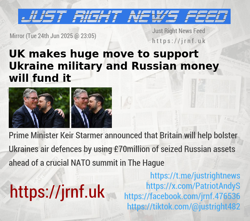 UK makes huge move to support Ukraine military and Russian money will fund it