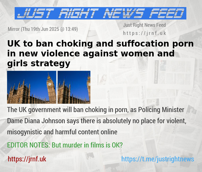 UK to ban choking and suffocation porn in new violence against women and girls strategy