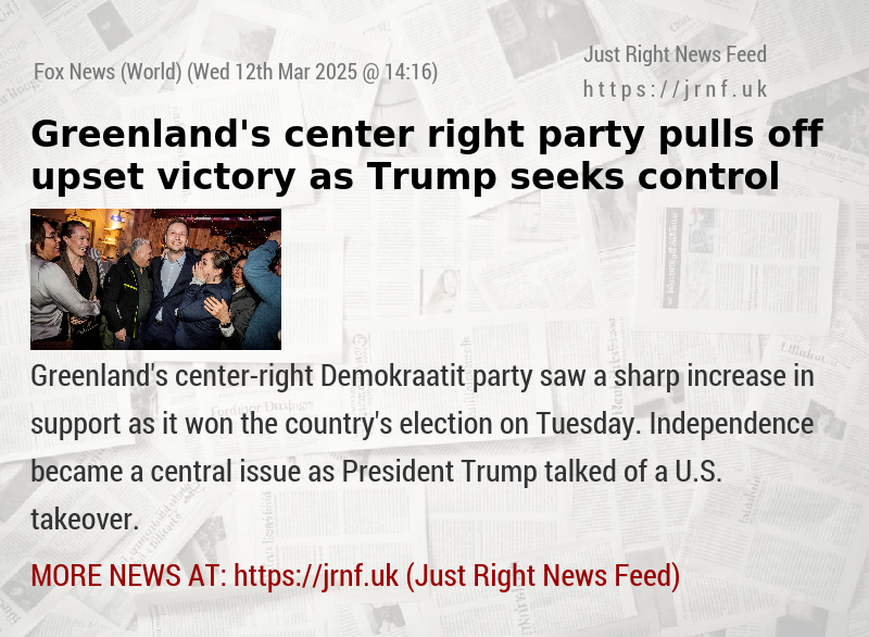 Greenland’s center—right party pulls off upset victory as Trump seeks control