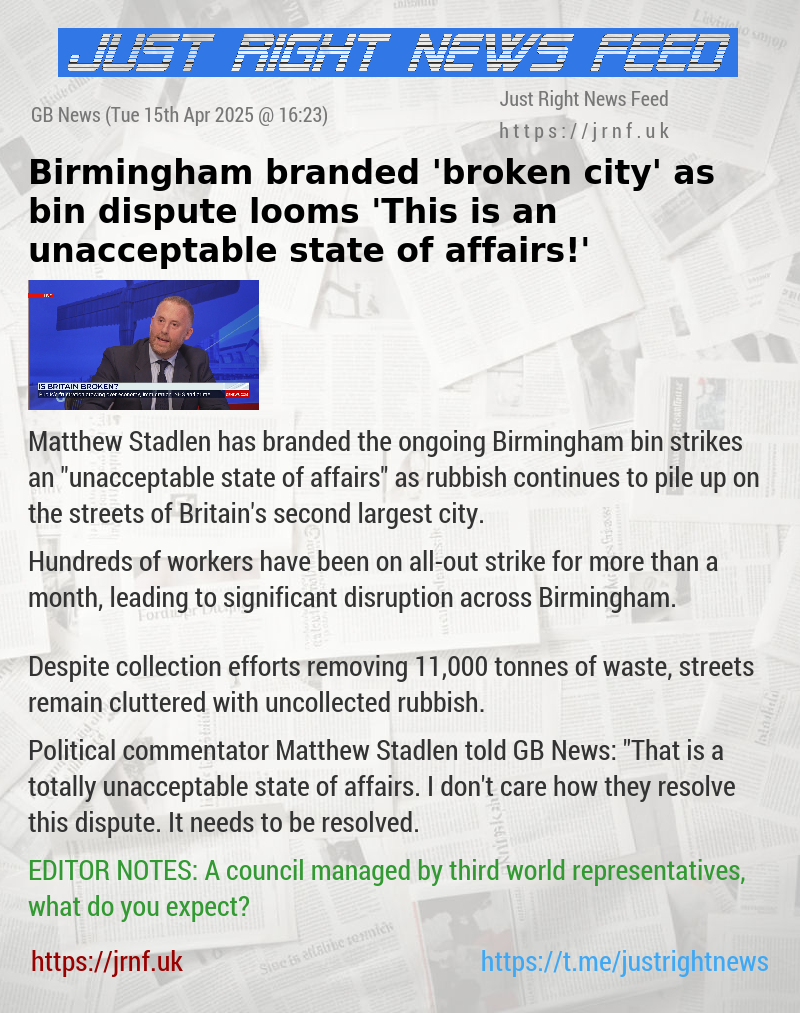 Birmingham branded ’broken city’ as bin dispute looms — ’This is an unacceptable state of affairs!’