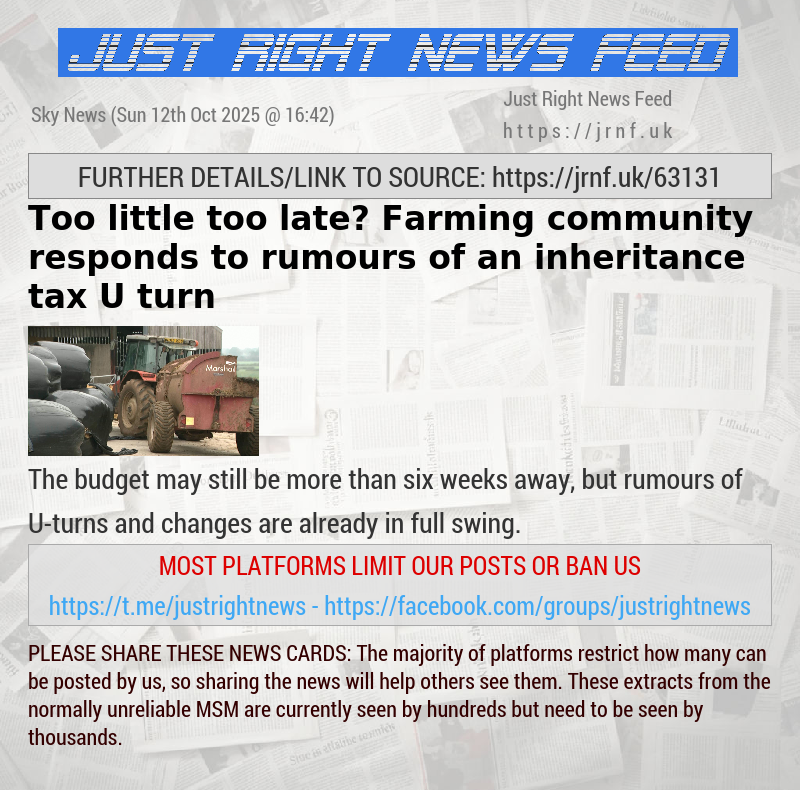 Too little too late? Farming community responds to rumours of an inheritance tax U—turn 