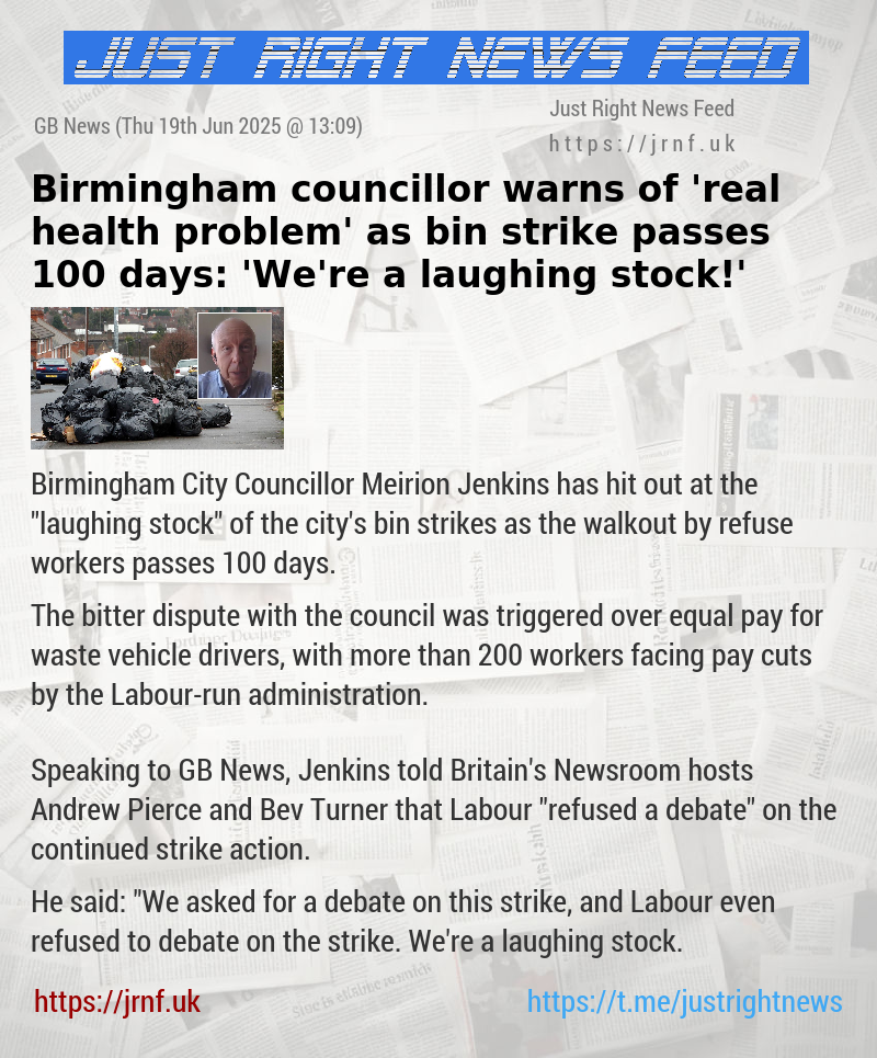 Birmingham councillor warns of ’real health problem’ as bin strike passes 100 days: ’We’re a laughing stock!’