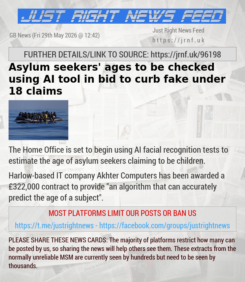 Asylum seekers’ ages to be checked using AI tool in bid to curb fake under—18 claims