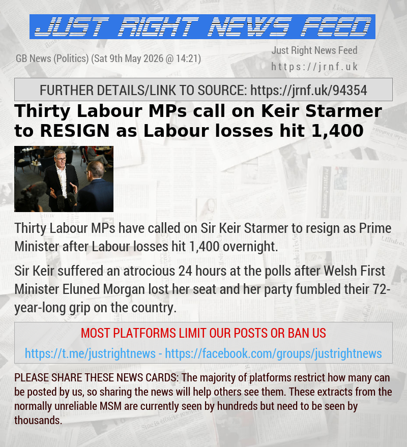 Thirty Labour MPs call on Keir Starmer to RESIGN as Labour losses hit 1,400