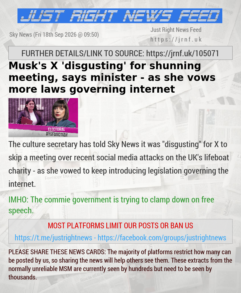 Musk’s X ’disgusting’ for shunning meeting, says minister — as she vows more laws governing internet