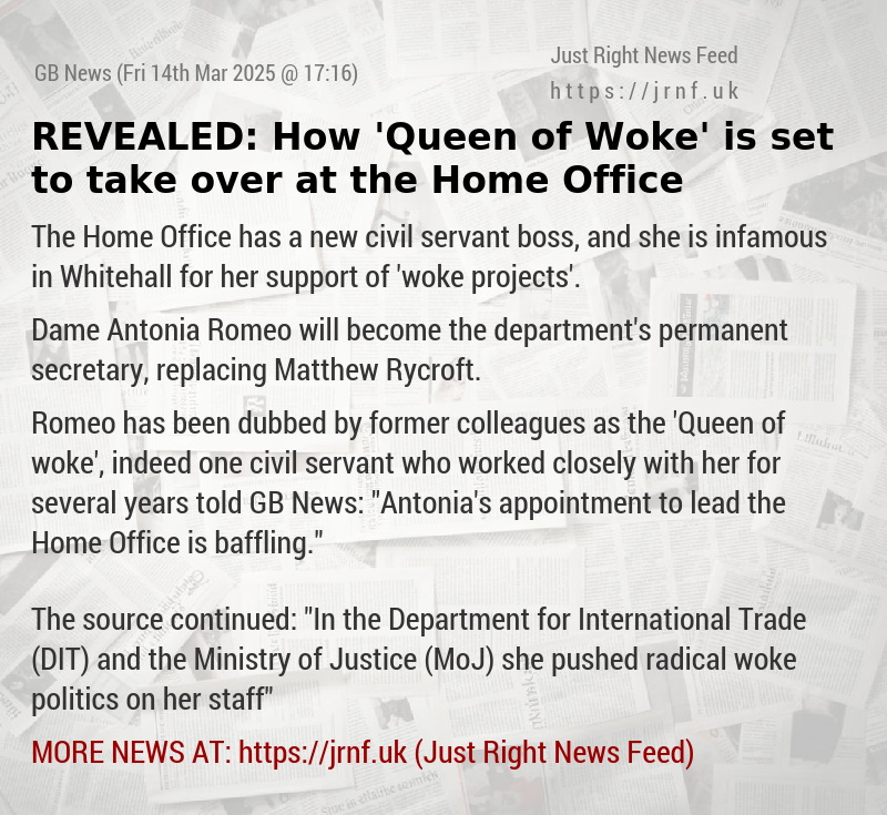 REVEALED: How ’Queen of Woke’ is set to take over at the Home Office