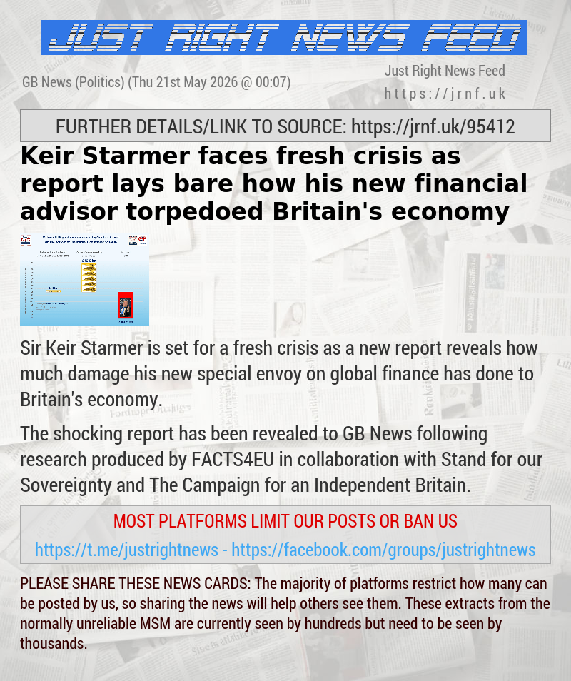 Keir Starmer faces fresh crisis as report lays bare how his new financial advisor torpedoed Britain’s economy