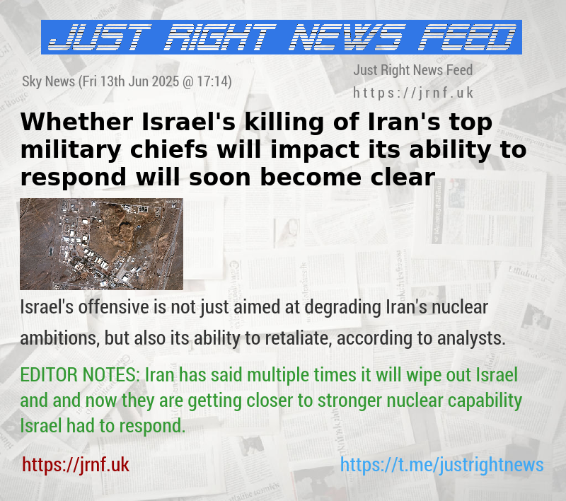 Whether Israel’s killing of Iran’s top military chiefs will impact its ability to respond will soon become clear