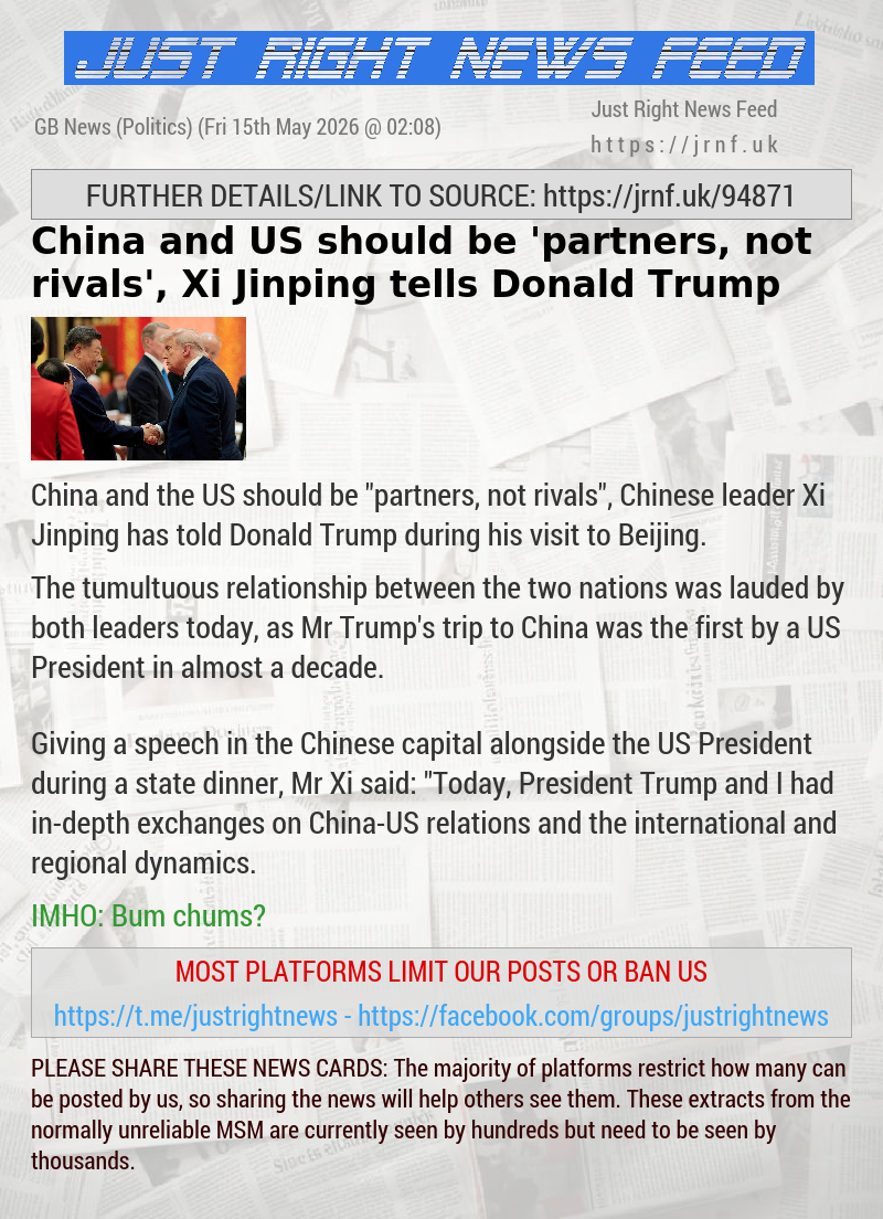 China and US should be ’partners, not rivals’, Xi Jinping tells Donald Trump
