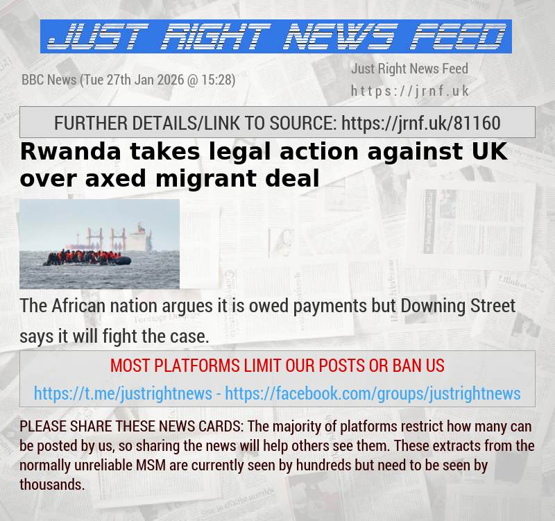 Rwanda takes legal action against UK over axed migrant deal