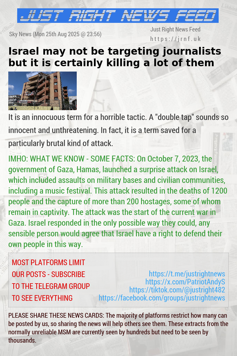 Israel may not be targeting journalists but it is certainly killing a lot of them