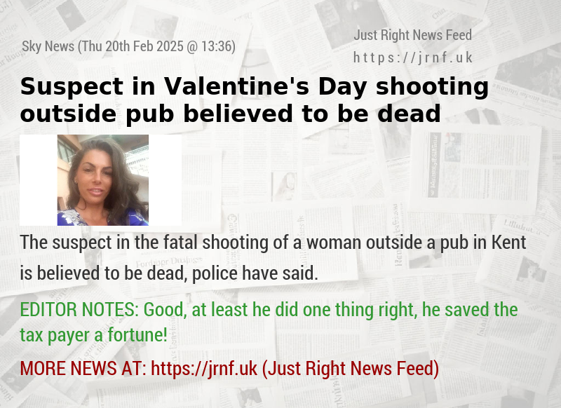 Suspect in Valentine’s Day shooting outside pub believed to be dead