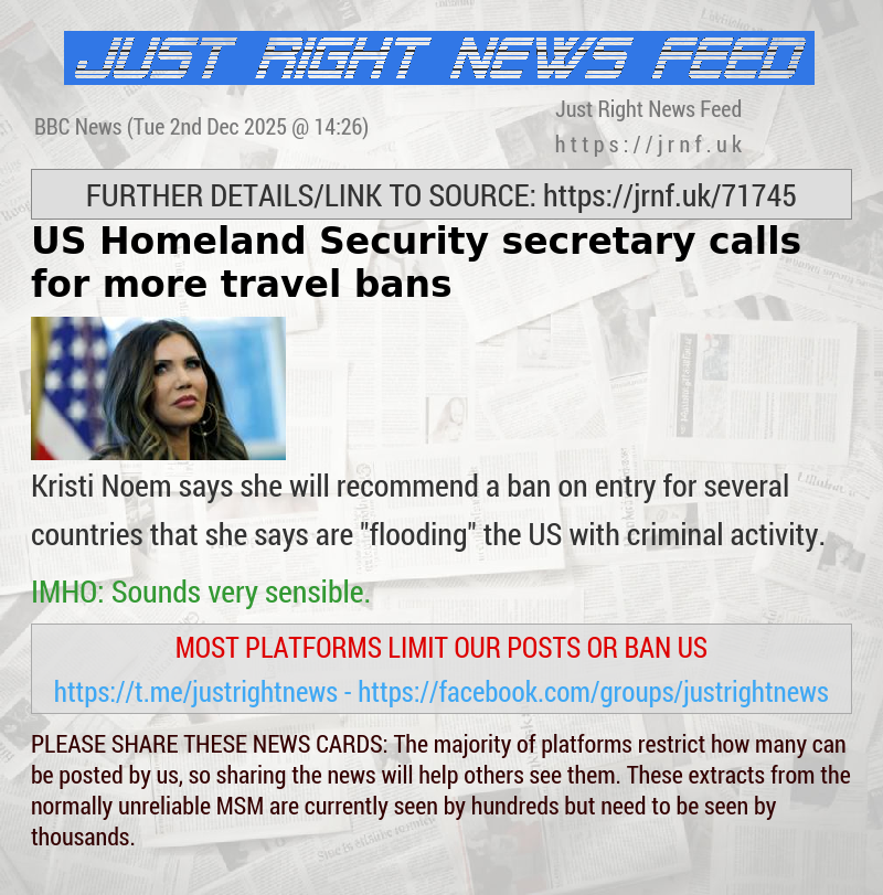 US Homeland Security secretary calls for more travel bans