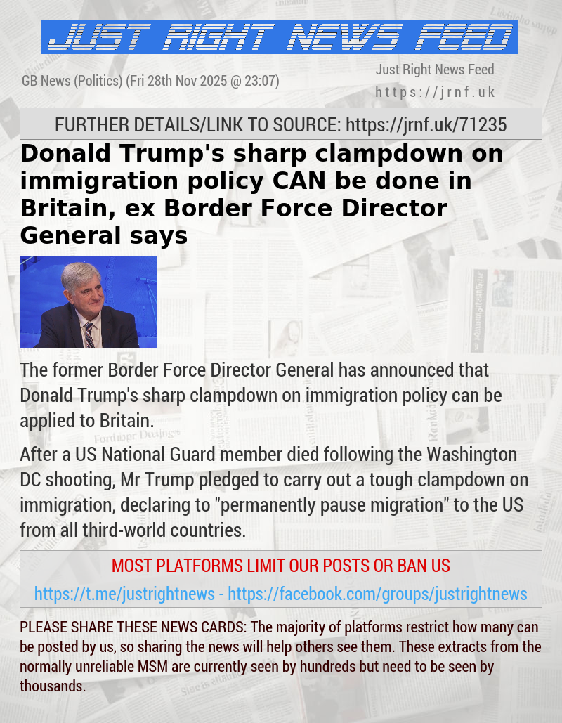 Donald Trump’s sharp clampdown on immigration policy CAN be done in Britain, ex—Border Force Director General says