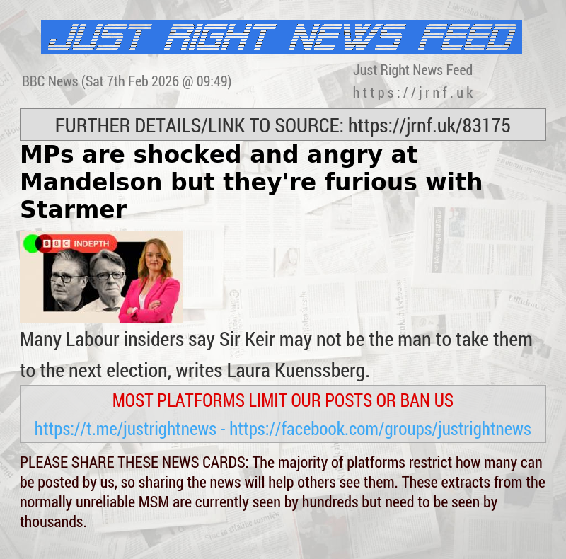 MPs are shocked and angry at Mandelson — but they’re furious with Starmer