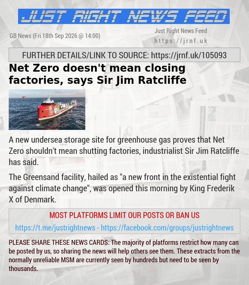 Net Zero doesn’t mean closing factories, says Sir Jim Ratcliffe