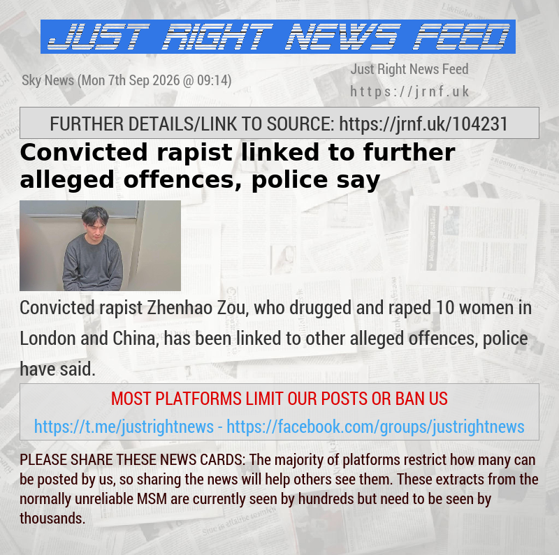 Convicted rapist linked to further alleged offences, police say