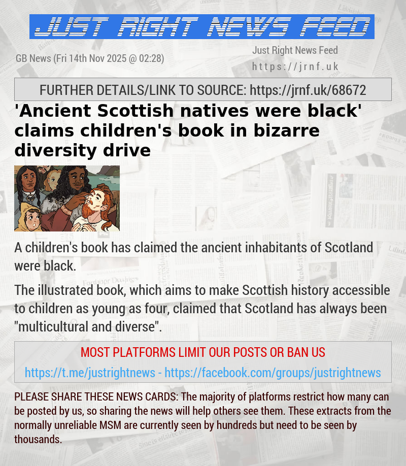 ’Ancient Scottish natives were black’ claims children’s book in bizarre diversity drive