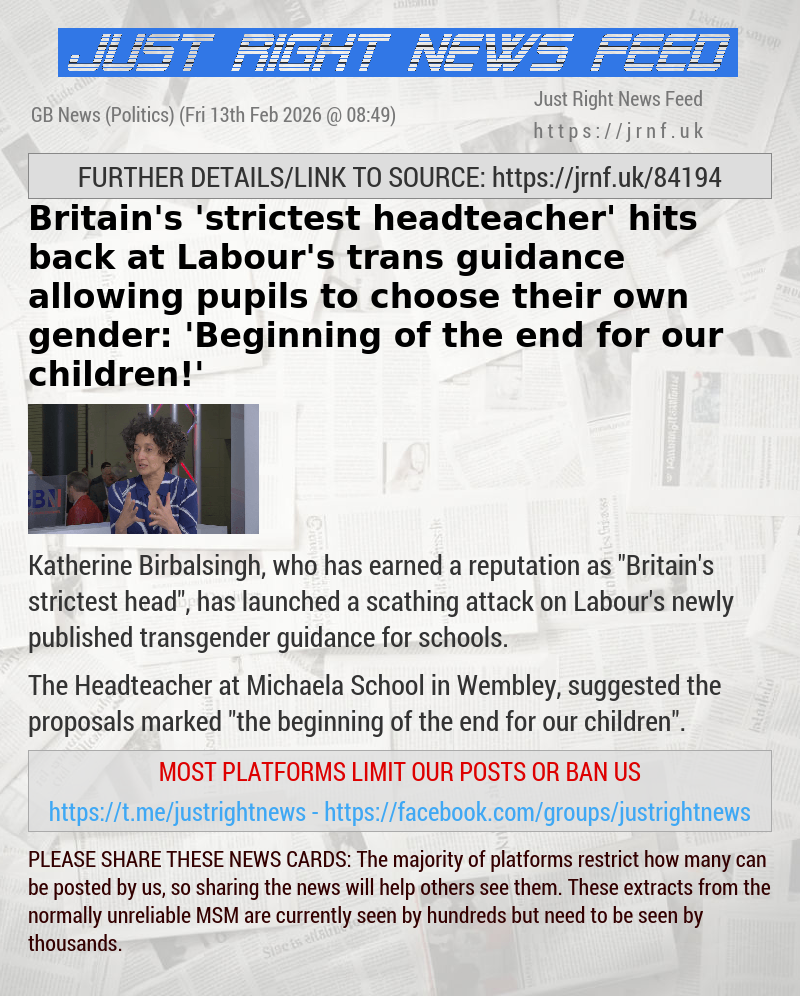 Britain’s ’strictest headteacher’ hits back at Labour’s trans guidance allowing pupils to choose their own gender: ’Beginning of the end for our children!’