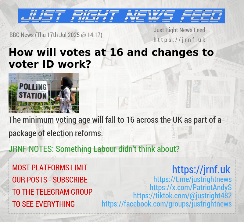 How will votes at 16 and changes to voter ID work?