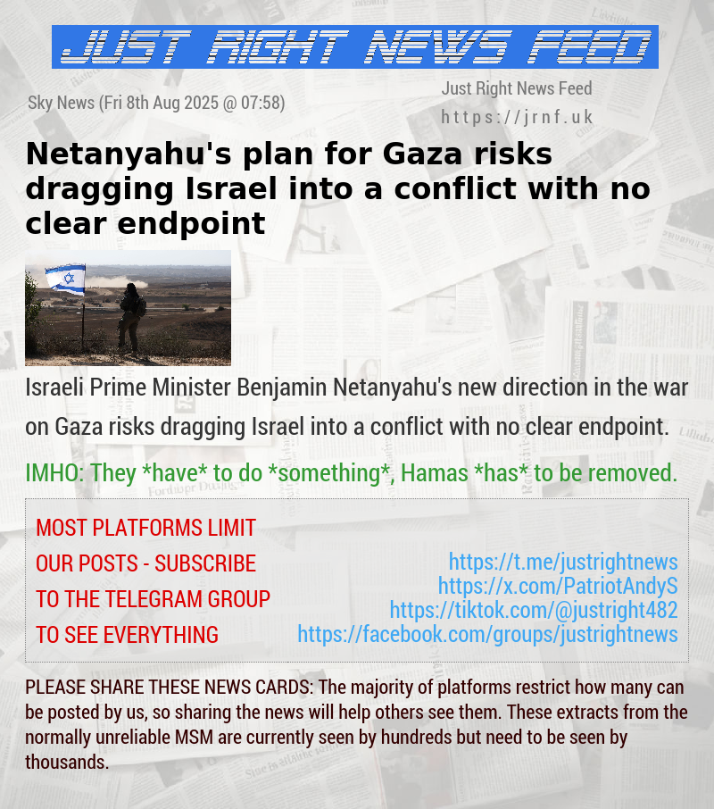 Netanyahu’s plan for Gaza risks dragging Israel into a conflict with no clear endpoint