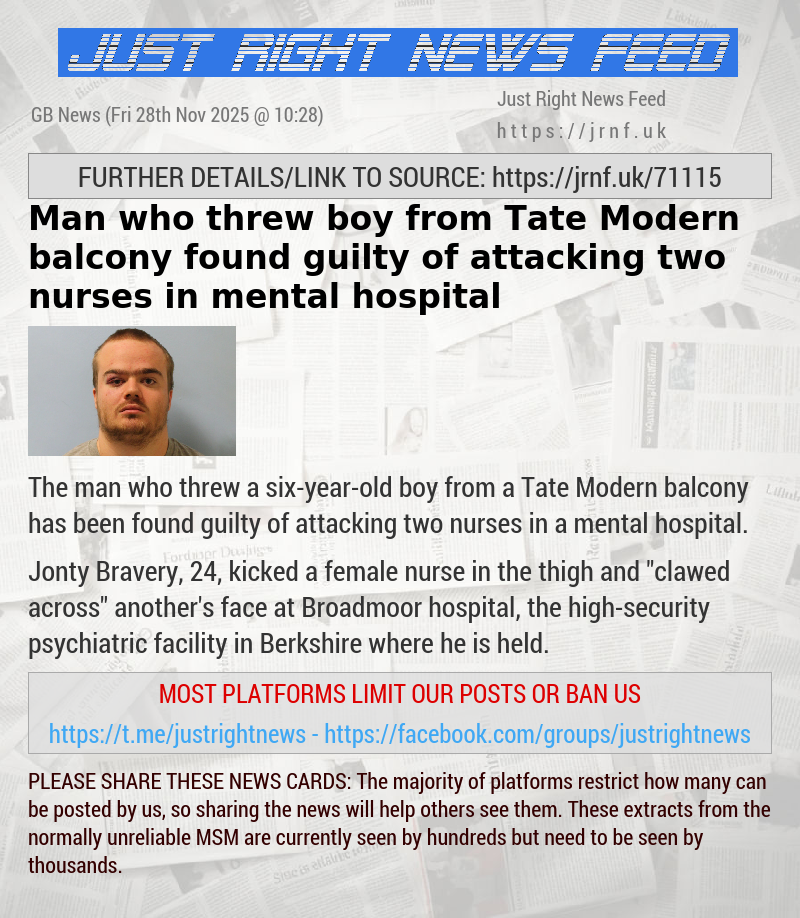 Man who threw boy from Tate Modern balcony found guilty of attacking two nurses in mental hospital