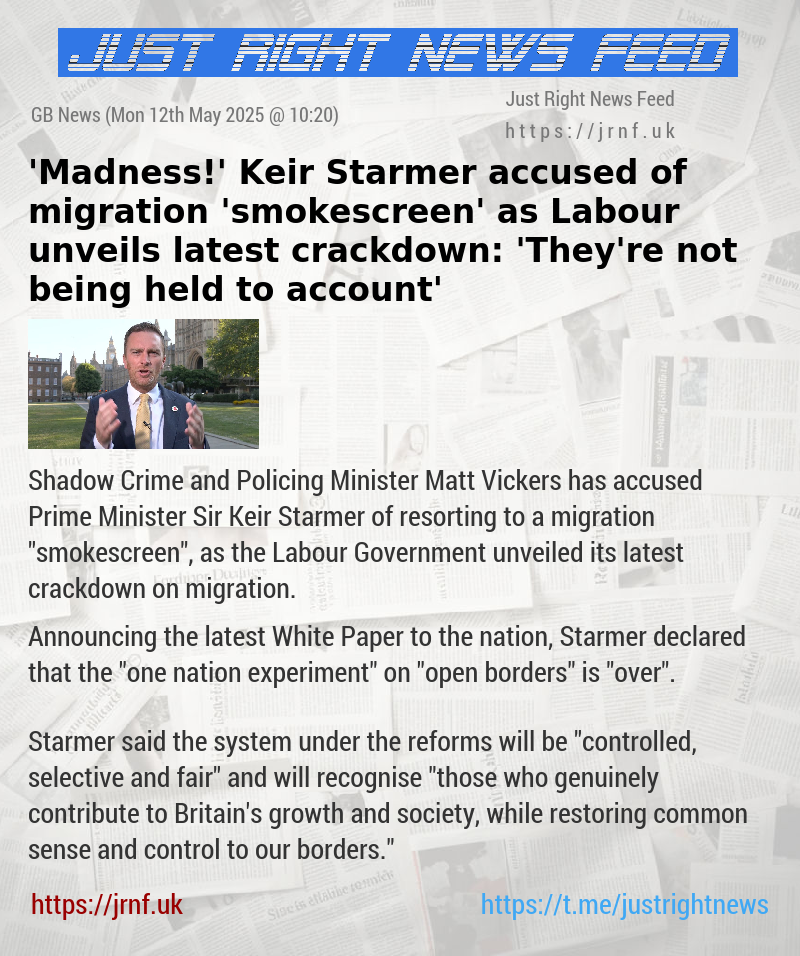 ’Madness!’ Keir Starmer accused of migration ’smokescreen’ as Labour unveils latest crackdown: ’They’re not being held to account’