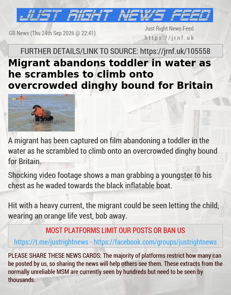 Migrant abandons toddler in water as he scrambles to climb onto overcrowded dinghy bound for Britain