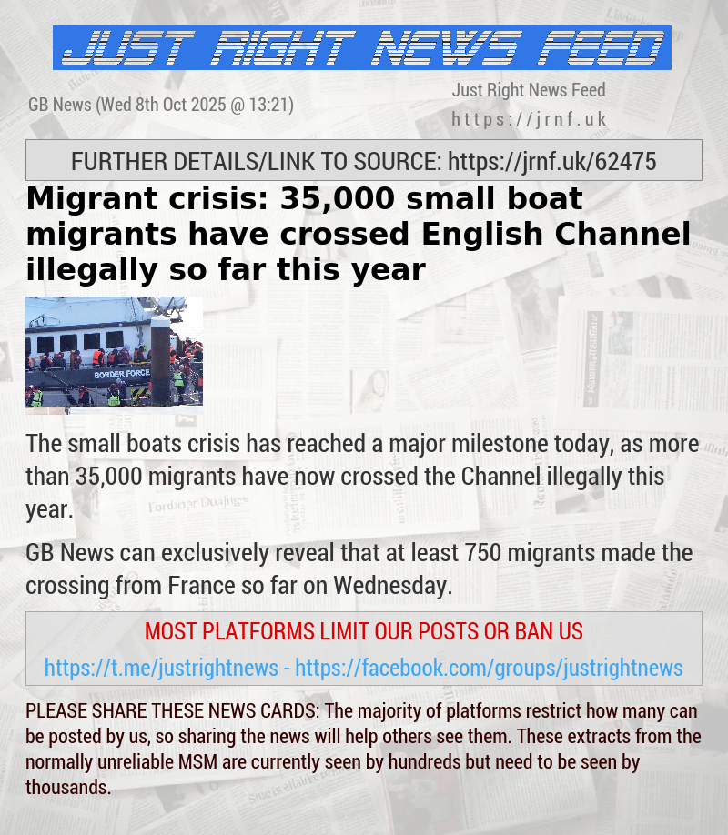 Migrant crisis: 35,000 small boat migrants have crossed English Channel illegally so far this year