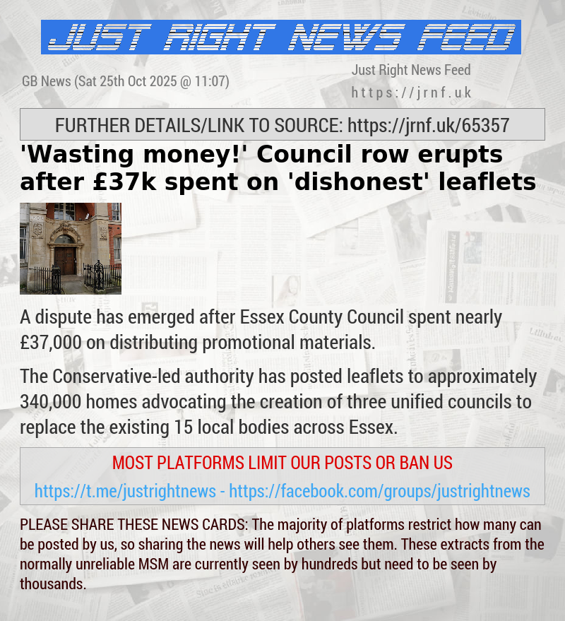 ’Wasting money!’ Council row erupts after £37k spent on ’dishonest’ leaflets