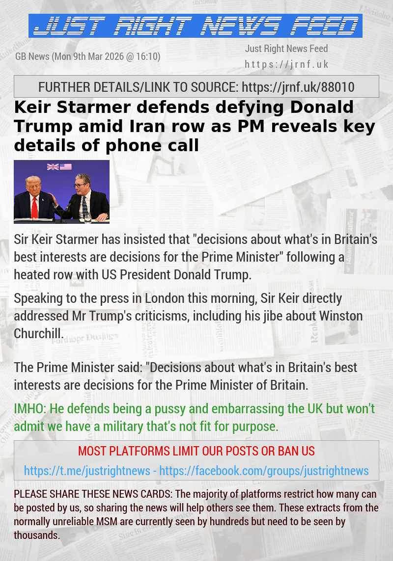 Keir Starmer defends defying Donald Trump amid Iran row as PM reveals key details of phone call