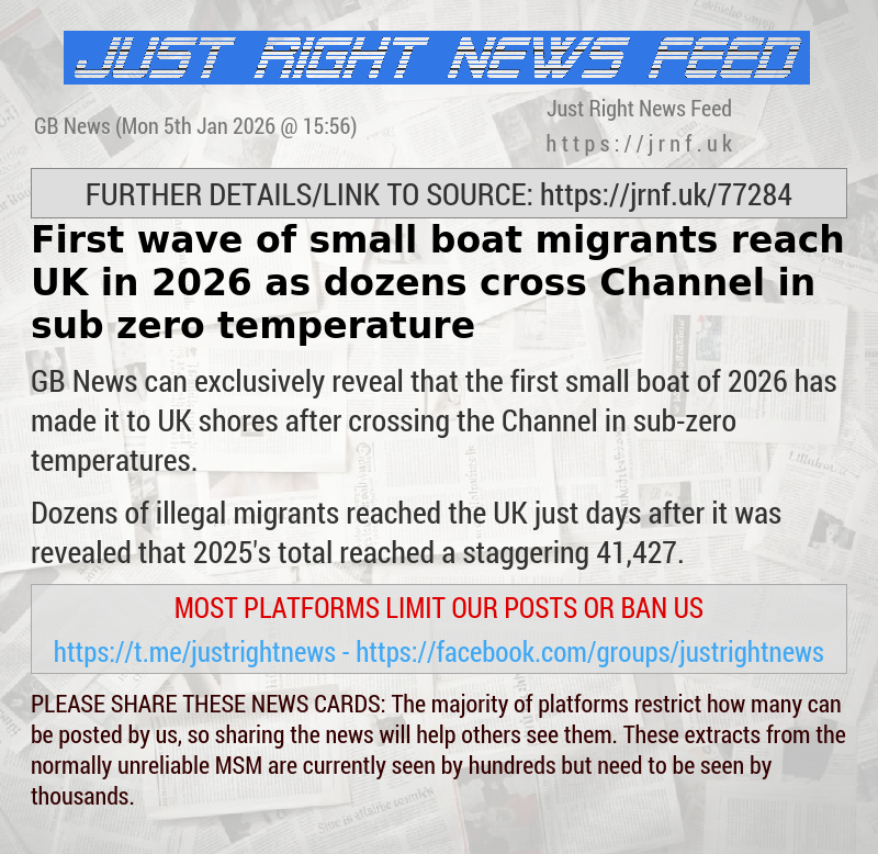 First wave of small boat migrants reach UK in 2026 as dozens cross Channel in sub—zero temperature