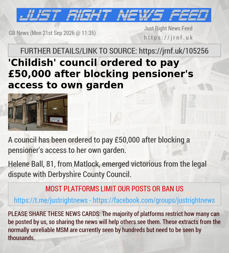’Childish’ council ordered to pay &pound;50,000 after blocking pensioner’s access to own garden