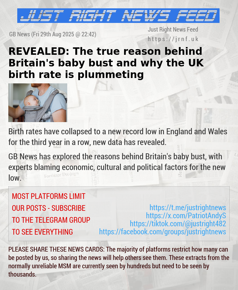 REVEALED: The true reason behind Britain’s baby bust — and why the UK birth rate is plummeting