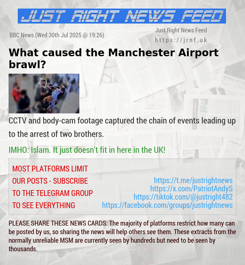 What caused the Manchester Airport brawl?