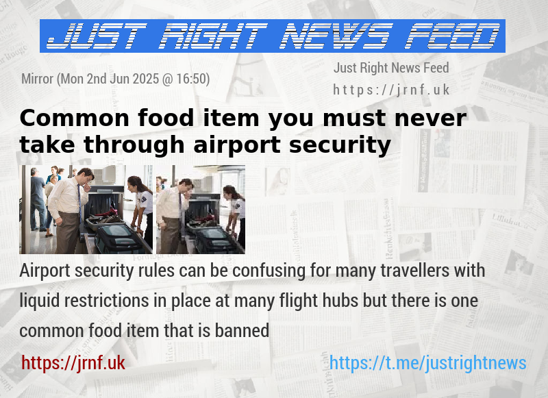 Common food item you must never take through airport security