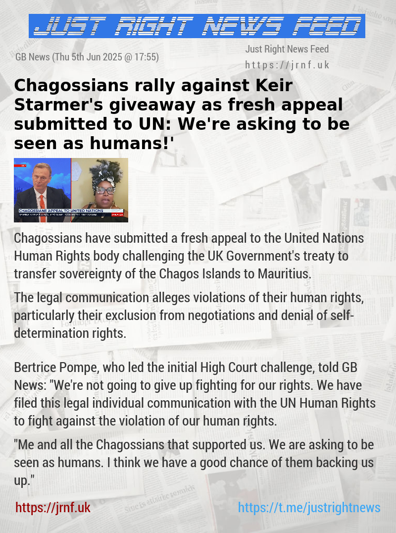 Chagossians rally against Keir Starmer’s giveaway as fresh appeal submitted to UN: ‘We’re asking to be seen as humans!’