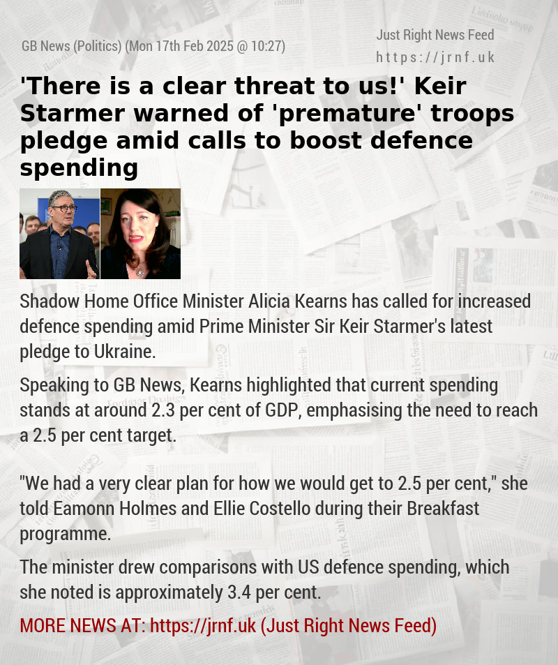 ’There is a clear threat to us!’ Keir Starmer warned of ’premature’ troops pledge amid calls to boost defence spending