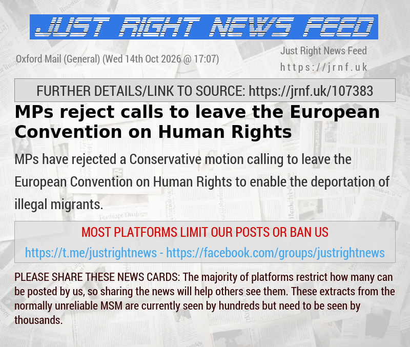 MPs reject calls to leave the European Convention on Human Rights