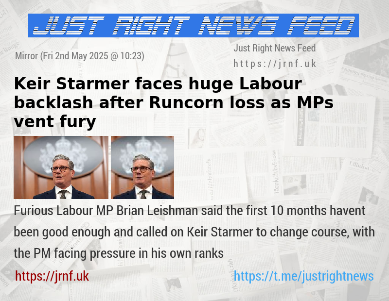 Keir Starmer faces huge Labour backlash after Runcorn loss as MPs vent fury