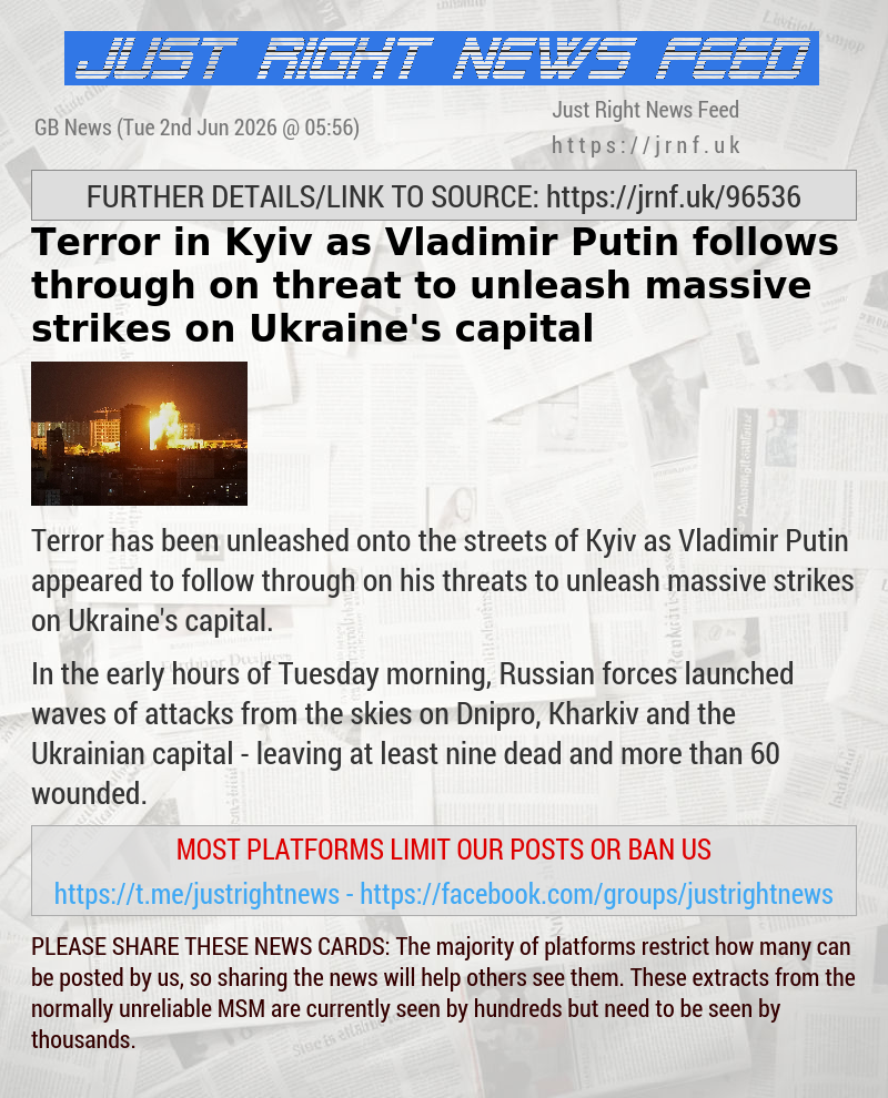 Terror in Kyiv as Vladimir Putin follows through on threat to unleash massive strikes on Ukraine’s capital