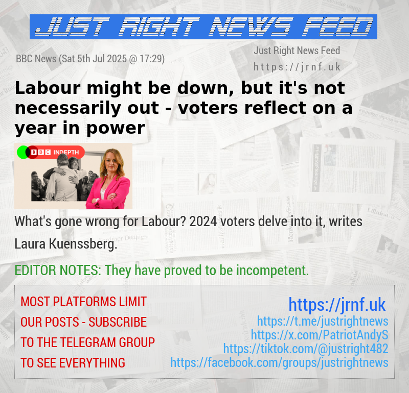 Labour might be down, but it’s not necessarily out — voters reflect on a year in power