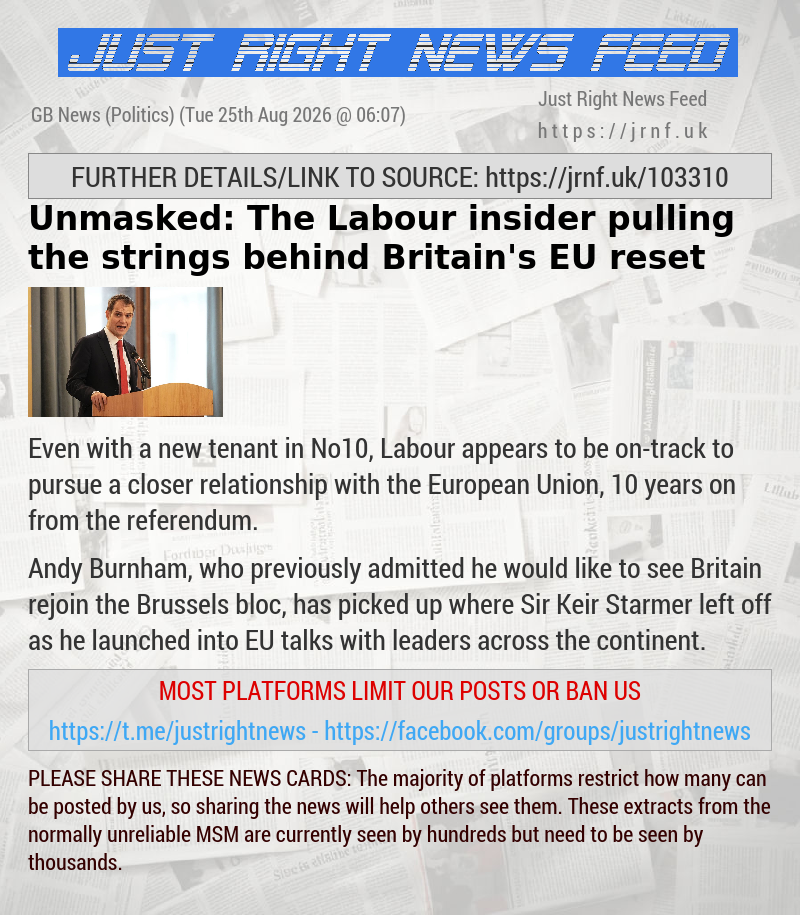 Unmasked: The Labour insider pulling the strings behind Britain’s EU reset