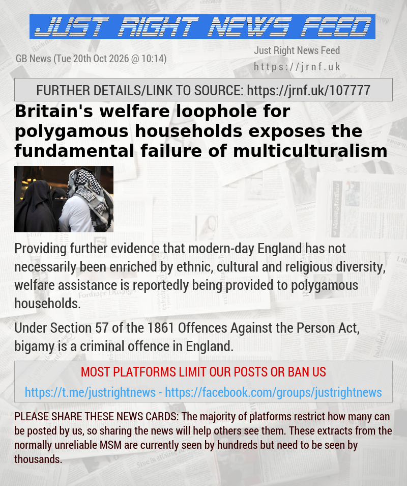 Britain’s welfare loophole for polygamous households exposes the fundamental failure of multiculturalism
