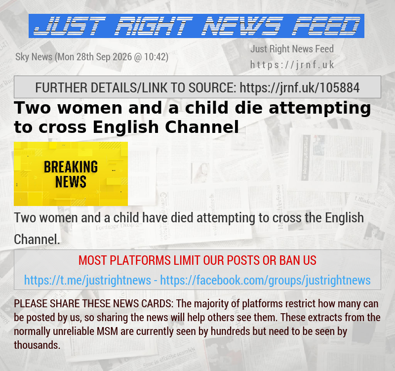 Two women and a child die attempting to cross English Channel