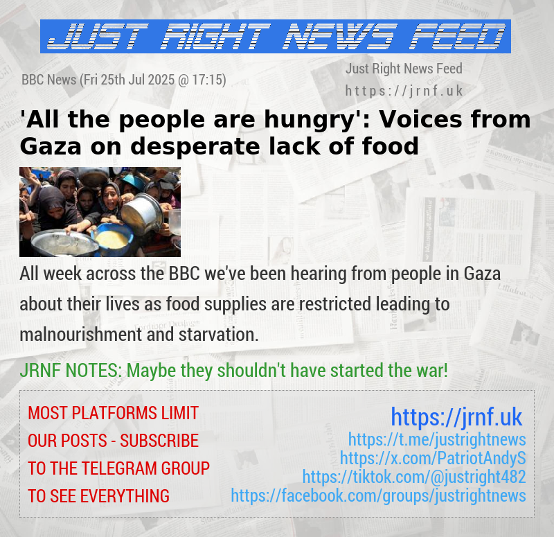 ’All the people are hungry’: Voices from Gaza on desperate lack of food