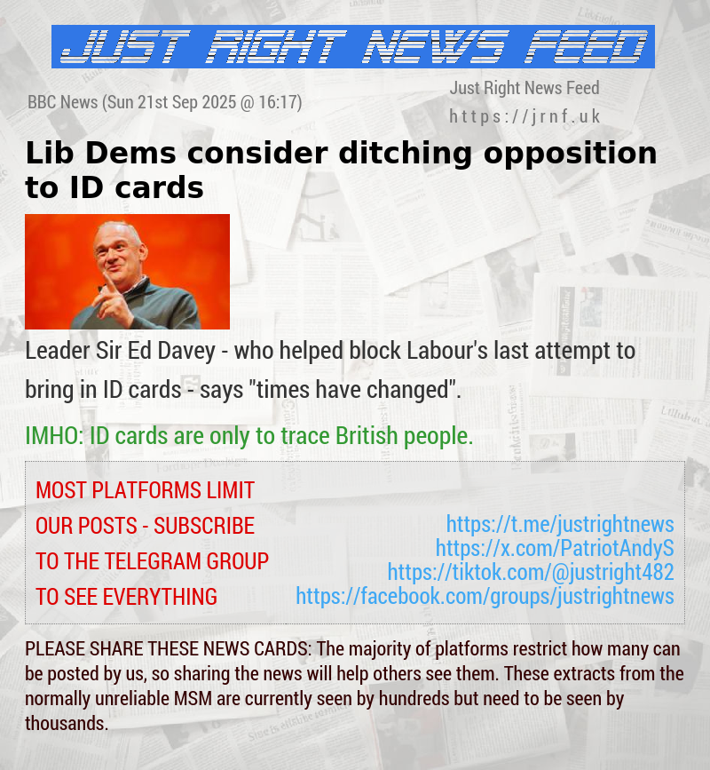 Lib Dems consider ditching opposition to ID cards