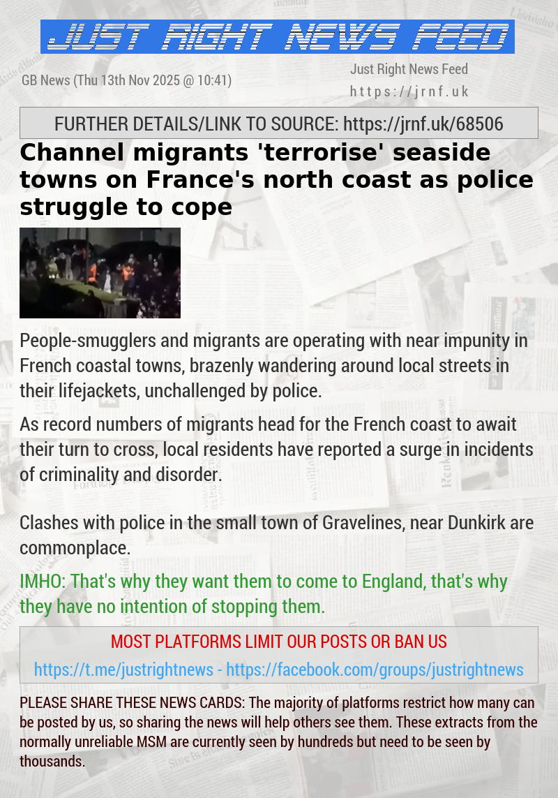 Channel migrants ’terrorise’ seaside towns on France’s north coast as police struggle to cope