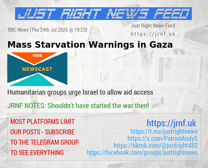 Mass Starvation Warnings in Gaza