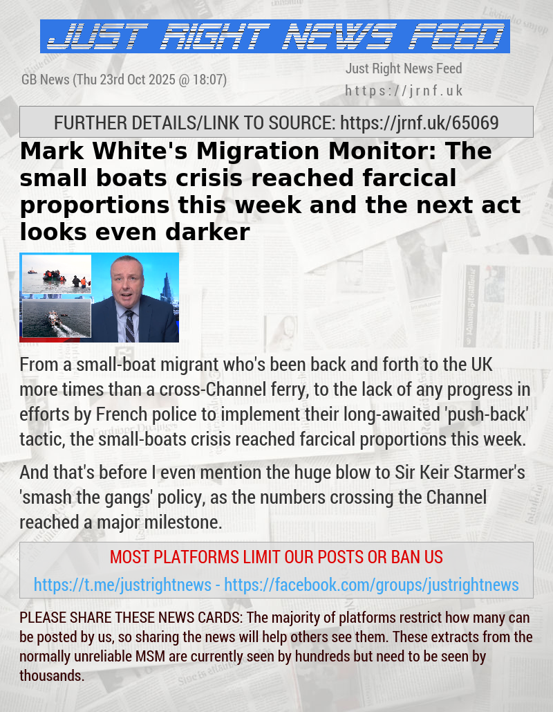 Mark White’s Migration Monitor: The small boats crisis reached farcical proportions this week — and the next act looks even darker